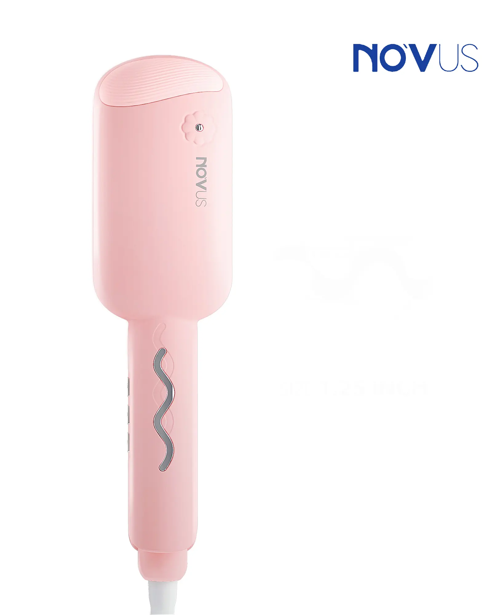 Novus Pink 1.25 inch Wide Deep Wave Hair Waver with Negative lonic,	 multi-functional,hair