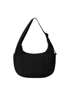 Women's Solid Color Quilted Shoulder Bag, Large Capacity Underarm Bag for Daily Used, Daily Commuting Bag, Commuter Crossbody Bag, Crossbody Shoulder Purse