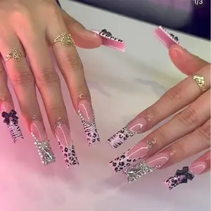 Handmade European and American medium-length nails
