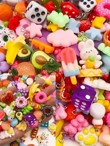 50g random style charm pendant - made of colorful jewelry materials, suitable for necklace, bracelet, earring and pendant creation - handmade, casual style, perfectly meeting the needs of handicraft enthusiasts, Diy Craft Embellishments