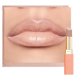 Beige Lipsticks for Women, Pale Nude Matte Lip Base, Full Coverage Lip Color, Satin Matte Finish, Cream Texture, Hydrating, Infused with Hyaluronic Acid, Vegan & Clean Beauty 4g SG01 Bare