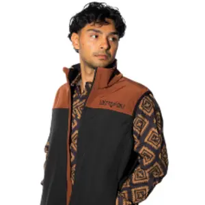 Lost Calf Logo Vest - Brown/Black