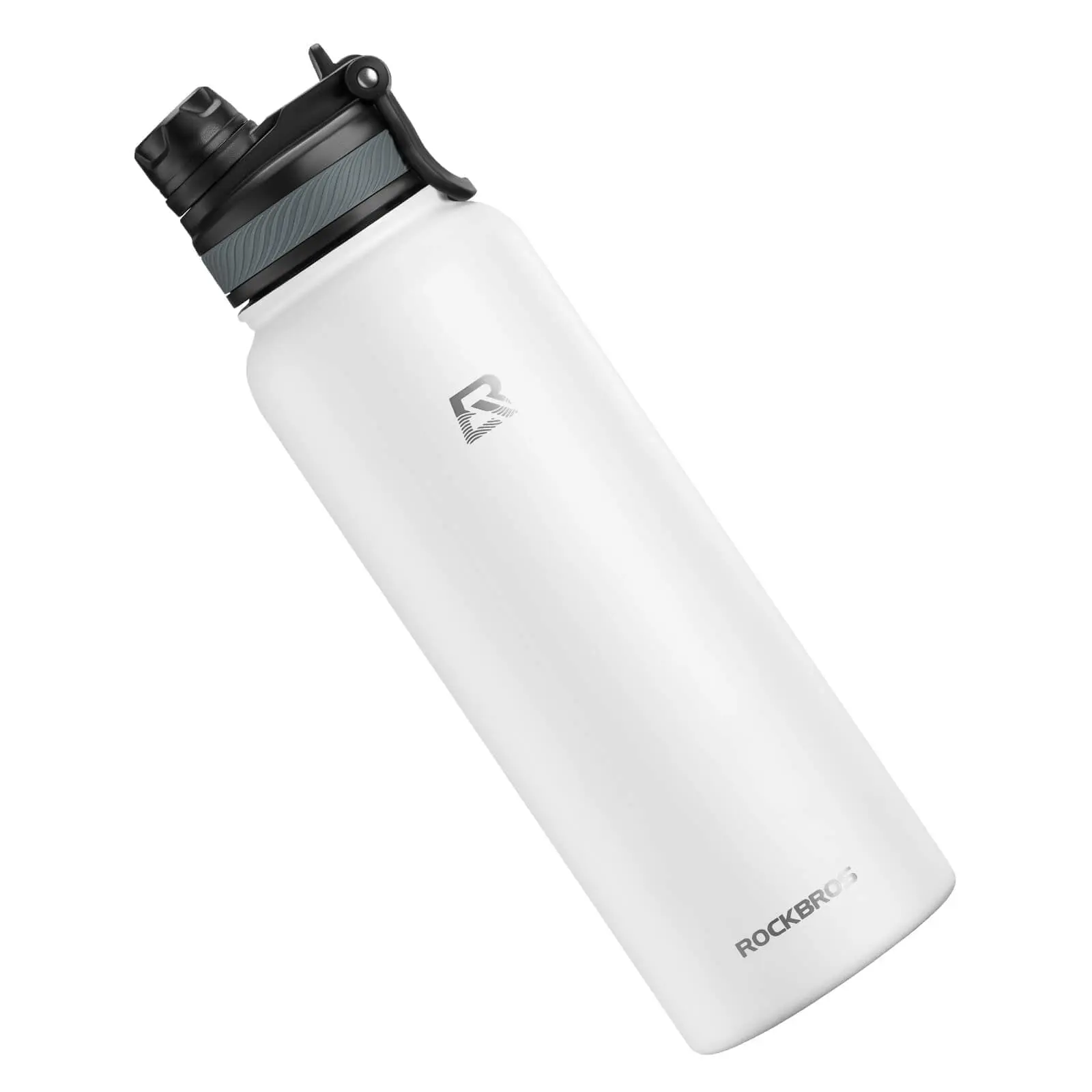 Stainless Steel Water Bottle - Large Capacity, Sturdy, Portable, with Lid, Straw for Coffee Drinks, Fruit