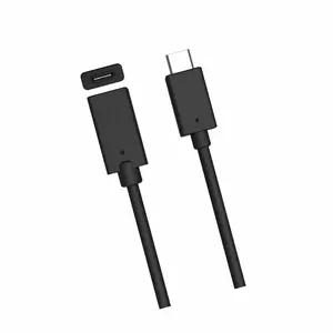 New Feet Type C USB 3.1 Male to USB-C Female Extension Data Cable Cord Black 1/3.2/4.92/6.5 Feet