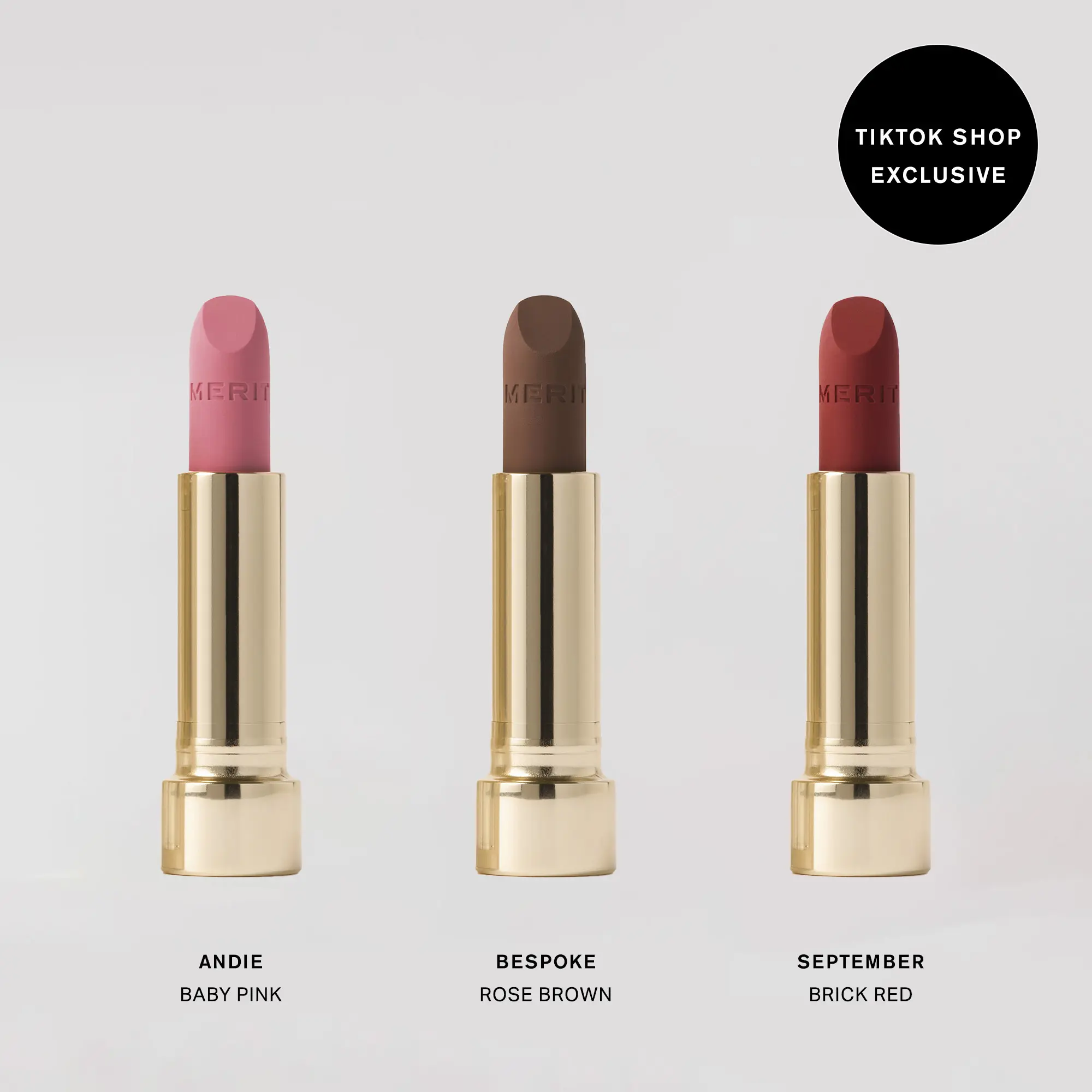 MERIT Lip Blush Set - Sheer Matte Blurred Lipstick Trio
