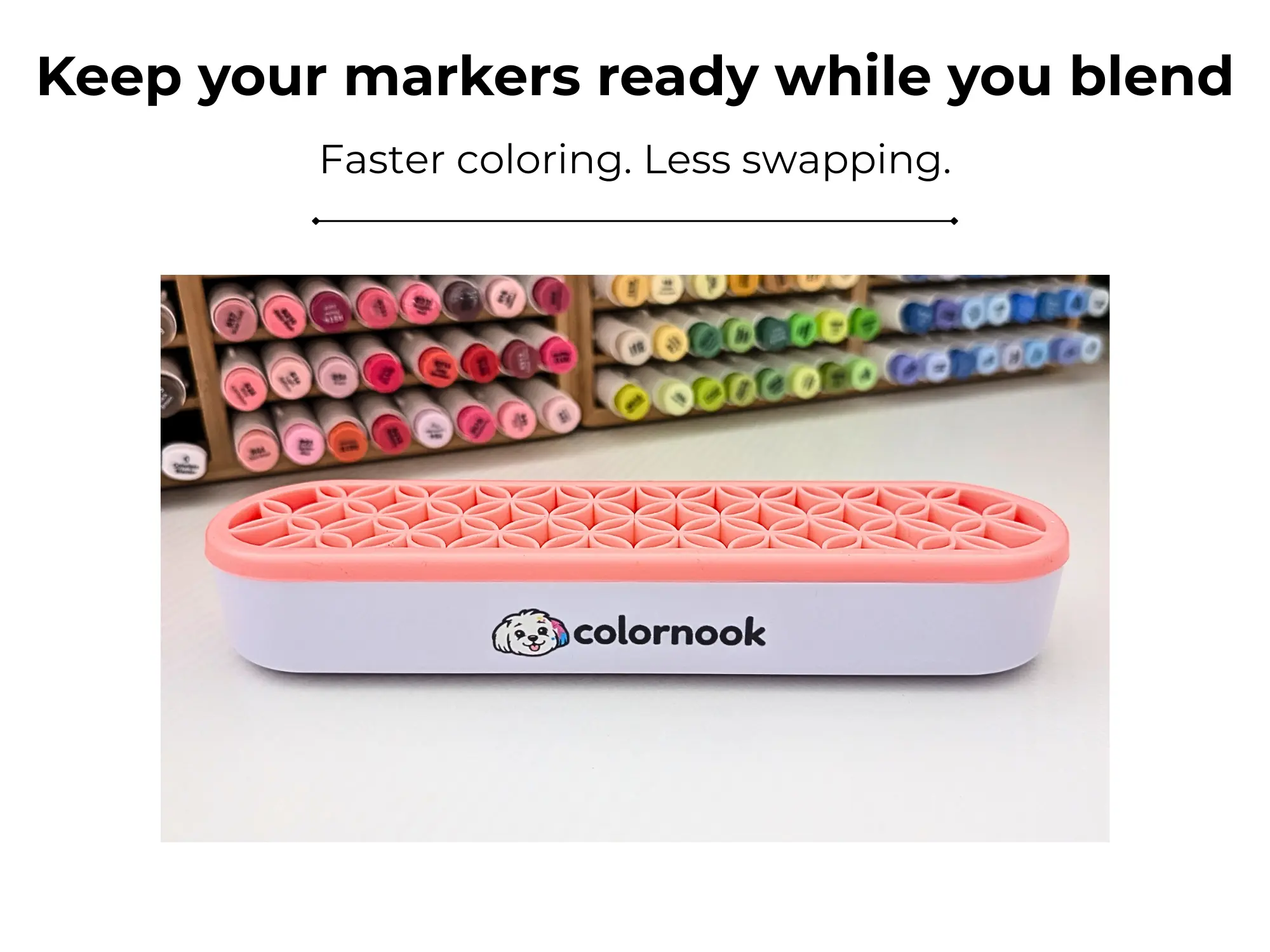 Blending Buddy Alcohol Marker Holder | Holds 8 Markers for Faster Coloring Sessions