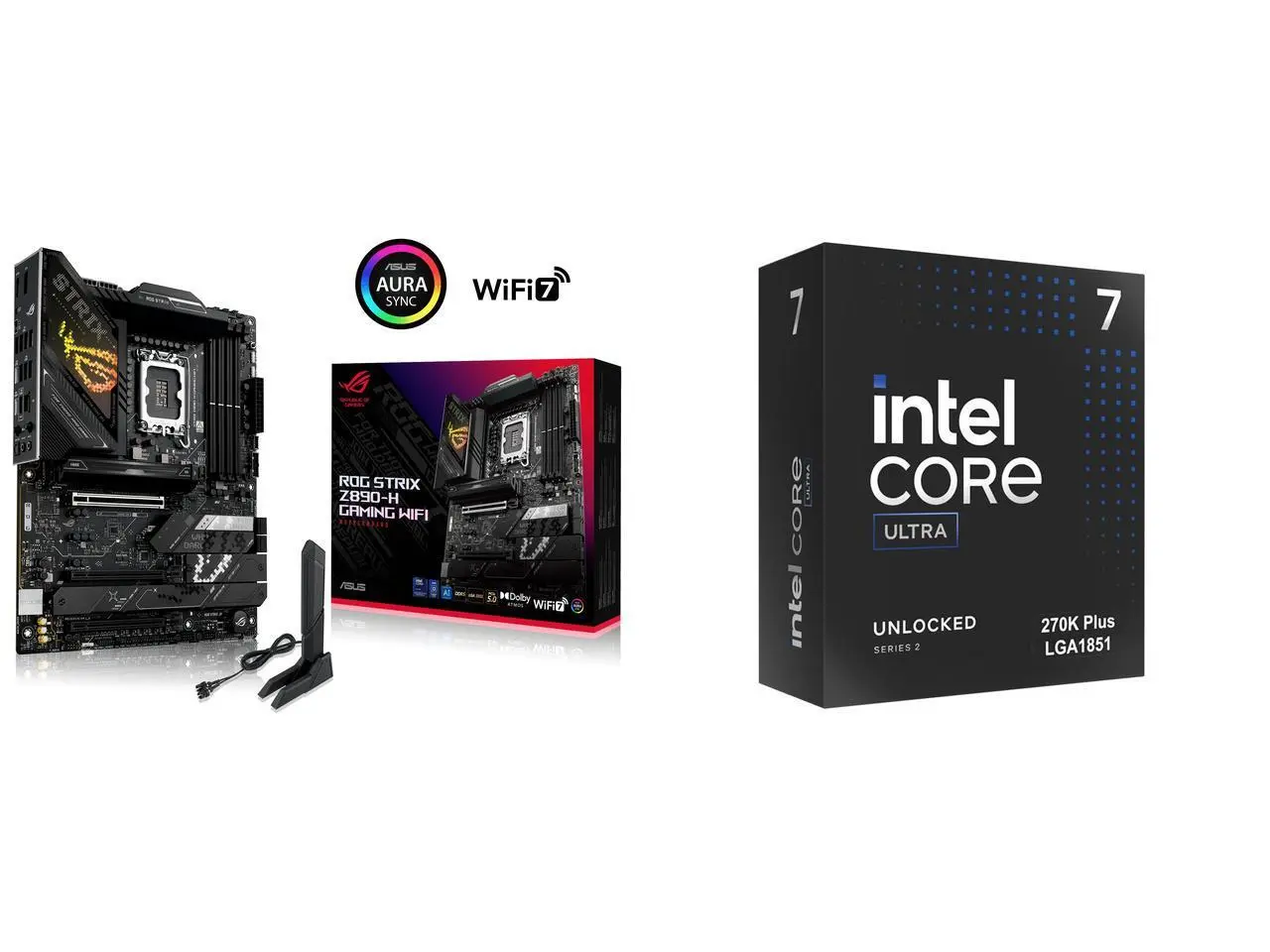 Motherboard CPU Combo -  ASUS ROG STRIX Z890-H GAMING WIFI Bundle with  Intel BX80768270K