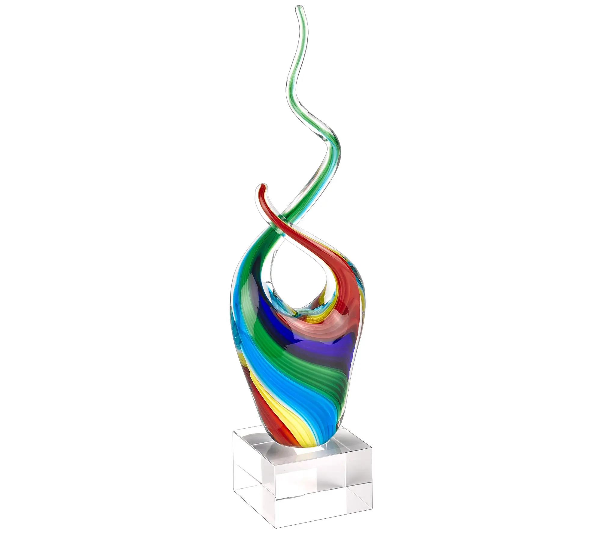 Badash Crystal Rainbow Murano Style Centerpiece
