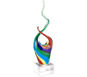 Badash Crystal Rainbow Murano Style Centerpiece