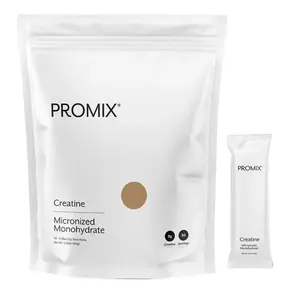 Promix Creatine Monohydrate – Muscle Strength & Performance – Micronized, Unflavored Stick Packs – 30 Sticks Promix Creatine Monohydrate – Muscle Strength & Performance – Micronized, Unflavored Stick Packs – 30 Sticks