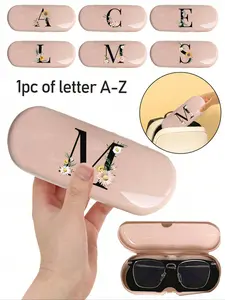 Solid color glasses case, stylish and simple design, easy to carry, waterproof and dustproof, hard shell glasses case, PU leather pink glasses case, unisex portable home glasses organizer, Glasses storage
