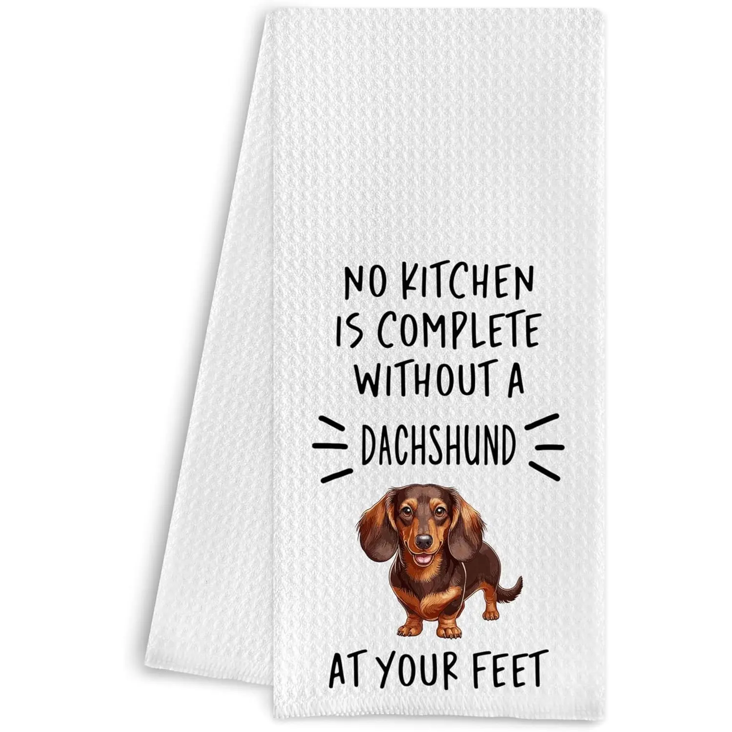 Dachshund Kitchen Hand Towels - Dachshund Wiener  Gifts for Women, Weiner  Decor, Dachshund Dish  Towels 16 X 24 Inches