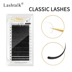 1 Box Mixed D Curl Individual Extension False Eyelashes, Lightweight Curling Eye Makeup Strip Lashes, Classic Eyelash for Lashes Extensions, Curly Lashes
