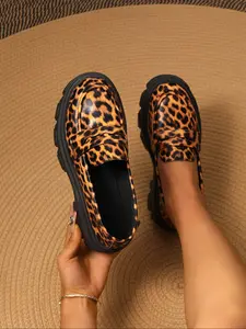 Women's Mary Jane Shoes, Sexy Leopard Print Design, Comfortable Fashion Sneakers for Daily Wear & Special Occasions