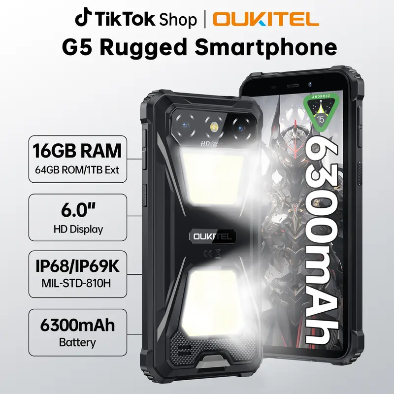 OUKITEL C61 Pro Unlocked Phone Android 15, 24(8+16)GB + 256 GB