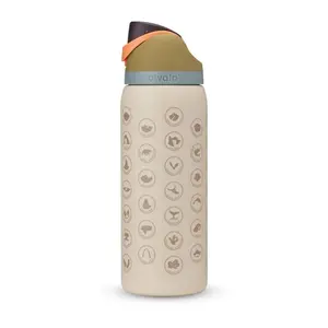 [PRE ORDER_SHIPPING 15–20 DAYS] Owala FreeSip On the road again Stainless Steel Bottle – 24oz/32oz Insulated, Cute Leak-Proof Water Bottle for Women & Girls, Perfect for School, Work, Gym & Outdoor Activities
