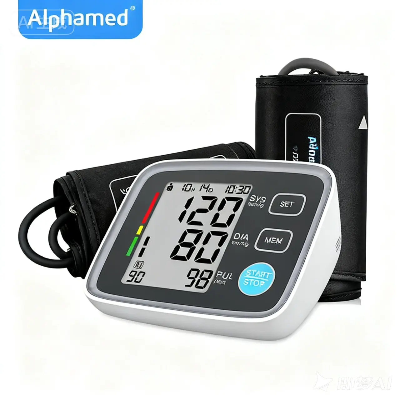 Regalo para el Día de la Madre “Monitor de Presión Arterial ALPHAMED para Brazo – Aprobado por la FDA, Máquina Automática de Presión Arterial Precisa con Pantalla Grande | Kit de Monitor de Presión Sistólica y Diastólica para Uso en Casa”