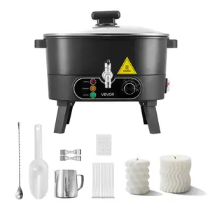 【Father's Day】VEVOR Wax Melter for Candle Making, 6.3 Qts, Fast and Even Heating, with Easy Pour Spout and Temperature Control, Grooved Base for Non-Stick and Smooth Flow, Wax Melting Pot for Making Candles Soaps