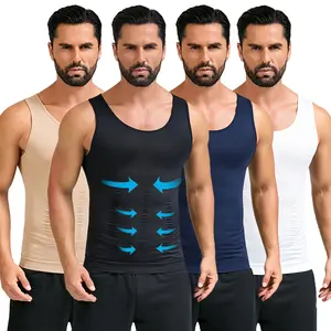 Men's shapewear vest Compression Shirt Mens Shapewear Tummy Control Undershirt Tank Tops