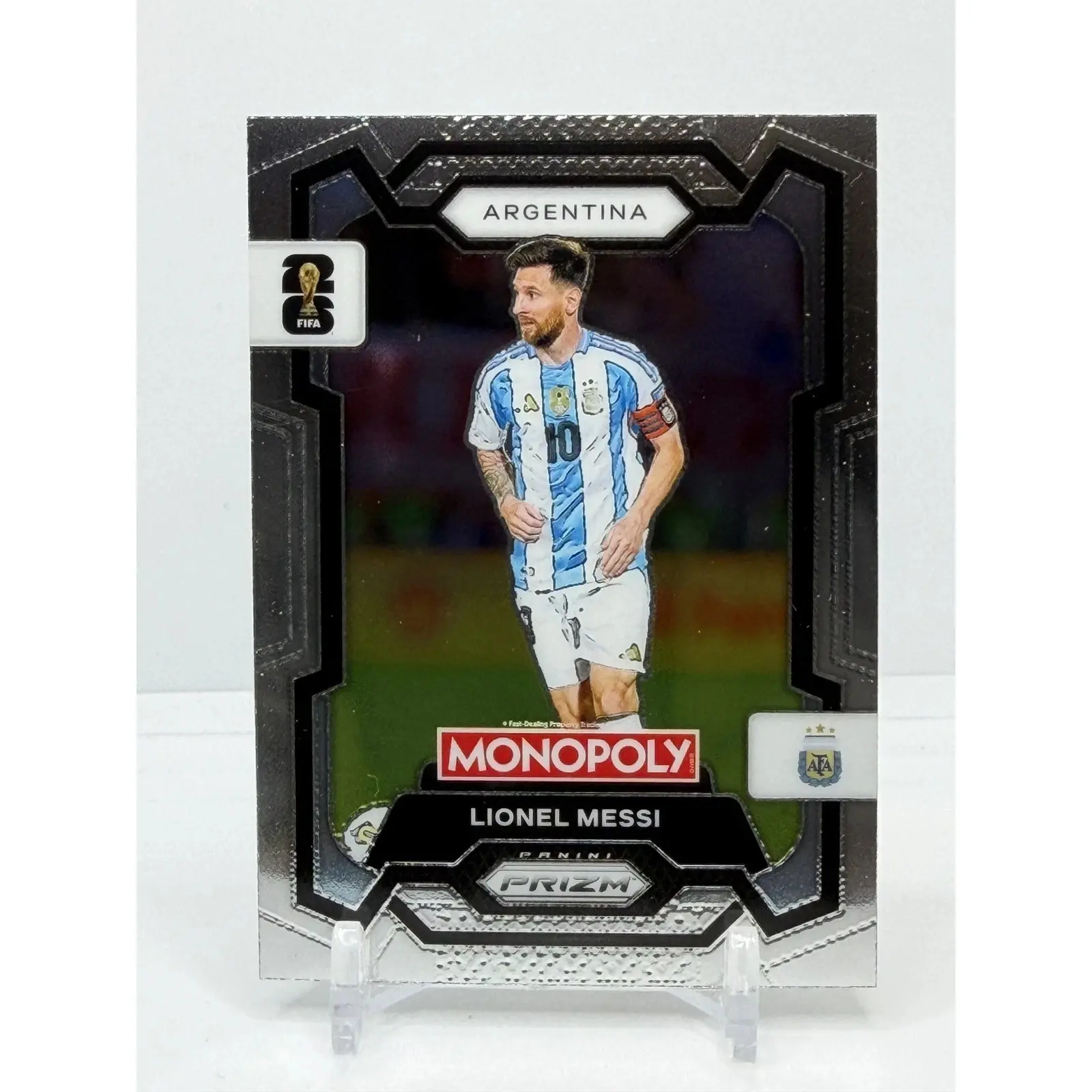 2026 Panini Prizm Monopoly FIFA World Cup #1 Lionel Leo Messi Argentina