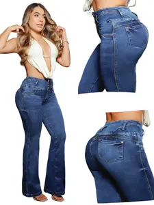 Colombian Flared Jean's Bon Bon up 8934 butt lifter high waist tummy control push up