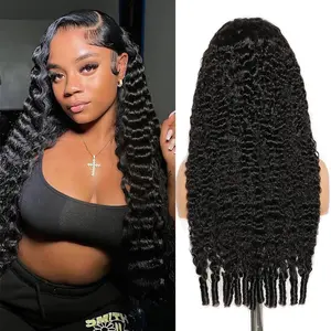 Megeen Hair Burmese Curly 13x6 HD Full Lace Frontal Wigs Human Hair 200 Density 13x4 Curly Lace Front Wigs  Pre Plucked with Baby Hair 14A Burmese Virgin Human Hair Wigs for Women