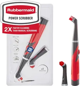 New Reveal Power Scrubber with Multi-Purpose & Grout Head, Cordless Electric Battery Powered Scrub Brush, Water Resistant, for Home/Kitchen/Bathroom/Grout/Tile/Shower/Tub No Brand