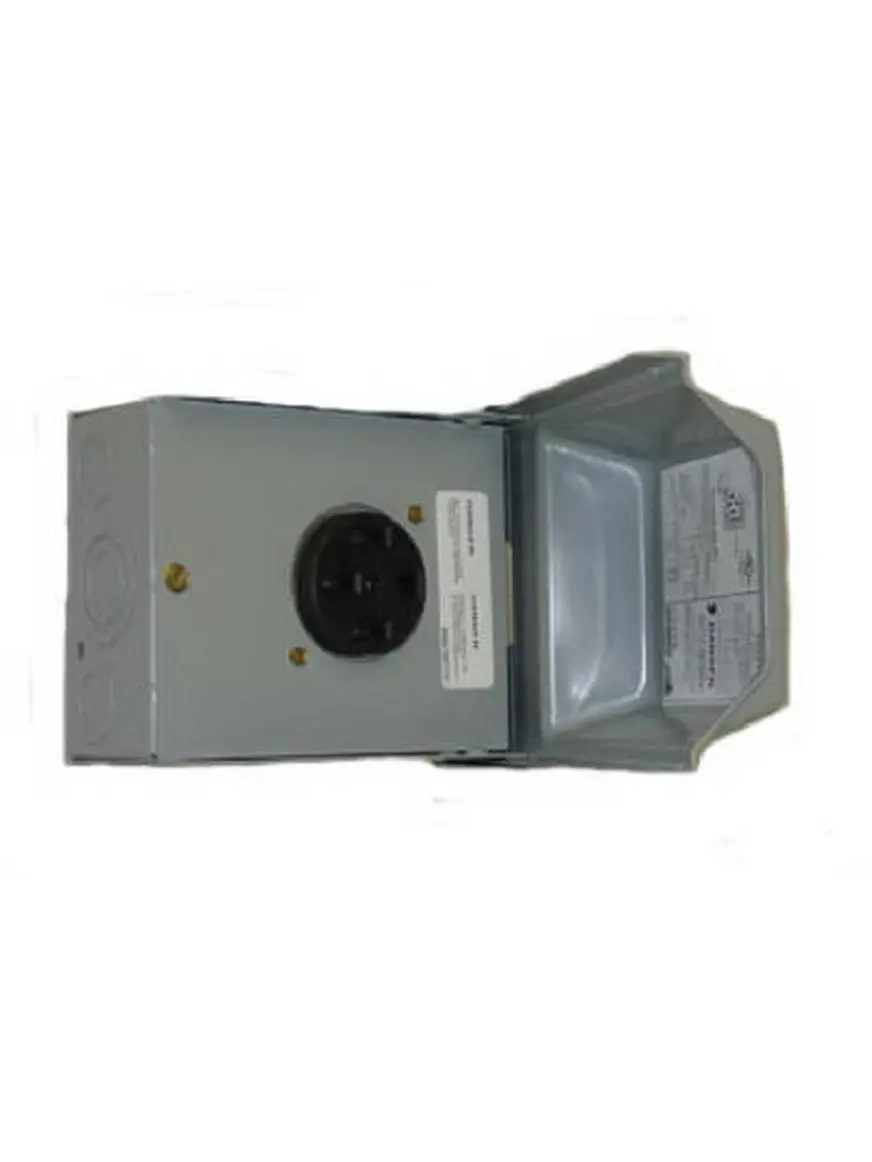 U054P Midwest Electric Raintite Outdoor Receptacle Enclosure - 50A, 120/240V Power Outlets, 5.5x7.75x6 in Dimensions, 1 Each