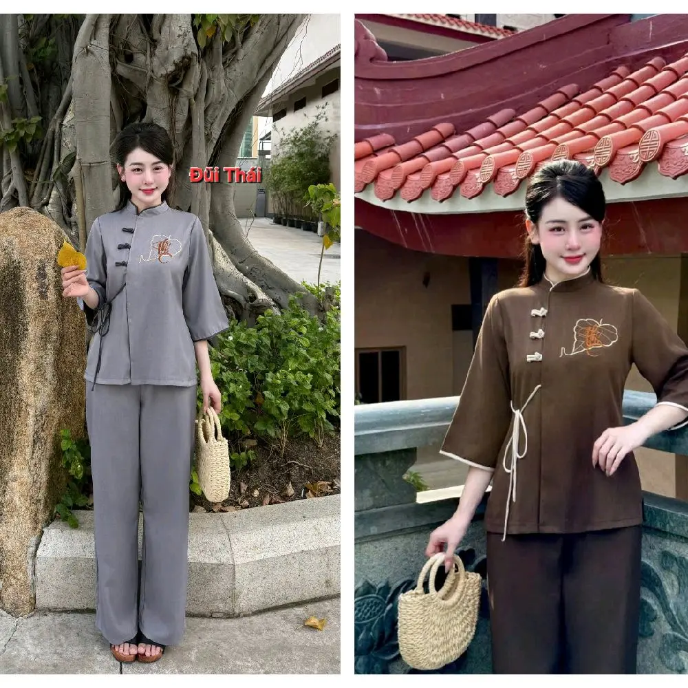 Pháp Phục Nữ ( Vietnamese Size ) / Women's Temple  / Women Ao Ba Ba / Vietnamese Tradition Phap Phuc / Luna New Year