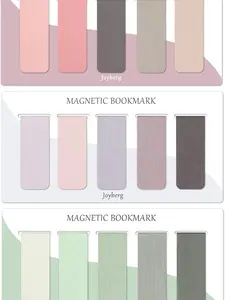 15 Pieces Magnetic Bookmarks for Women Men Book Lovers Page Markers for Students Teachers Reading Misty Ocean Emerald 1.6mm Thick 5cm x 2cm