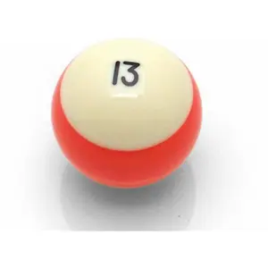 212 MAIN Billiard Pool Shift Knob - American Shifter Company 13 Ball Design, Ivory with Orange Strip, Universal Fit, Real Ball, Custom Etch, Bank Shot, Sports Collectible, Billiard Accessories
