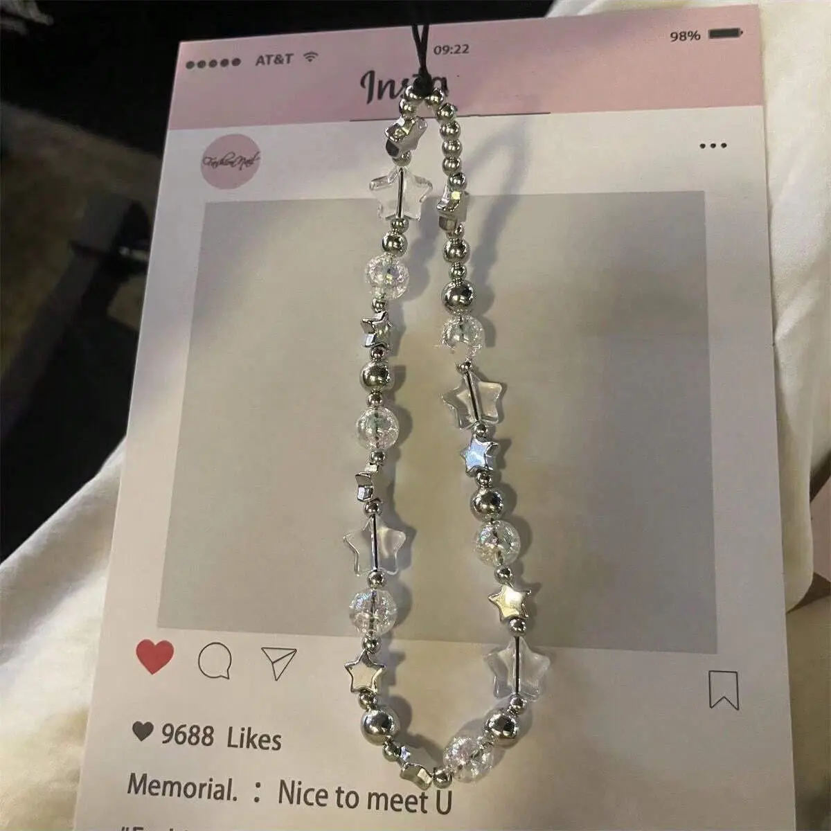 Star Pattern Beaded Phone Lanyard, Phone Charms, Phone Accessories, Phone Chain, Compatible with Phones & Cameras, Perfect Mother's Day Gift, Birthday Present, Holiday Accessory, Durable