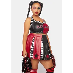 Plus Harlequin Dreams Cheerleader Costume