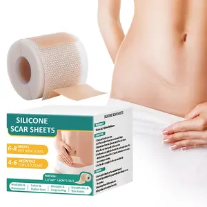 Silicone Scar Sheets Roll – Advanced Medical Grade Silicone Scar Tape for Surgical Scars, C Section, Keloids & Tummy Tuck – Reusable, Cut-to-Fit Scar Removal Strips 1.6"x60"/120” Scar Patches