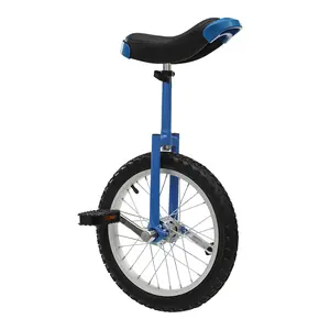 Unicycle with Excellent Steel Frame,Leakproof Tire,Adjustable Height,Curved PU Seat,Mute Bearing,Anti-Slip Designs,for Outdoor Sports Fitness Exercise