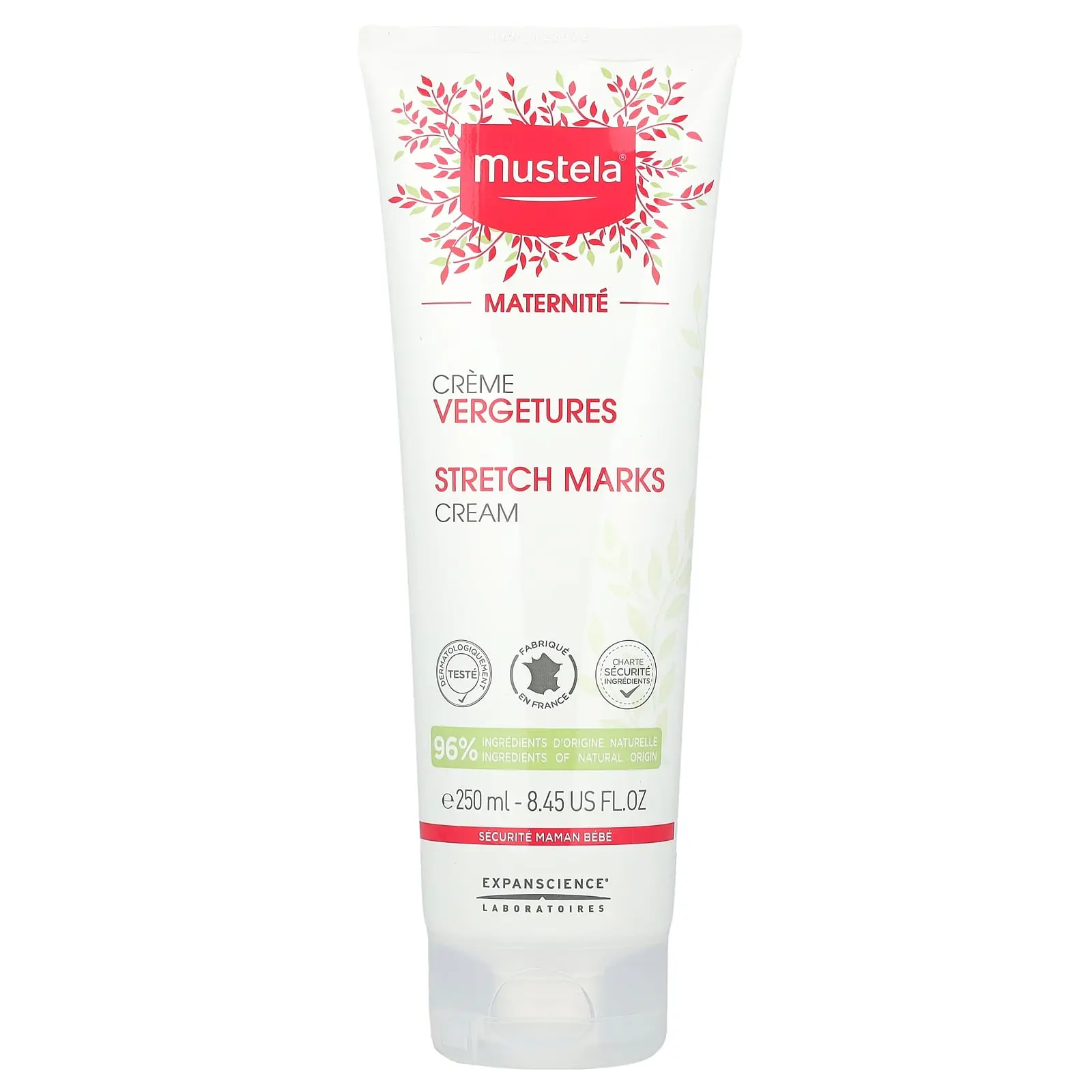 Mustela Stretch Marks Cream 3 in 1, 8.45 fl oz (250 ml)