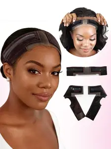 Lace Wig Grip Band Women: Adjustable Silicone Non-Slip Wig Gripper with Middle Lace Part & Ear Cut Outs Secure Fit Breathable No-Headache for Wigs Chemo Cosplay Sports Daily Wear Training Headband