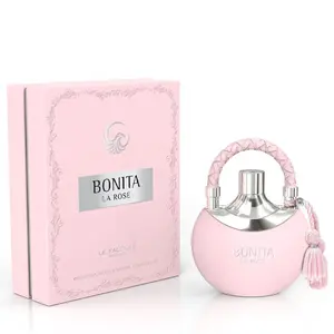 Le Falconé Bonita La Rose by Le Falconé for Women 3.4 oz EDP Spray with Pink Braided Design and Tassel Detailing Regular Edition
