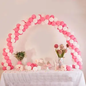 12ft Adjustable DIY Table Top Balloon Arch Stand Kit, Holds Up 100-120 Balloons
