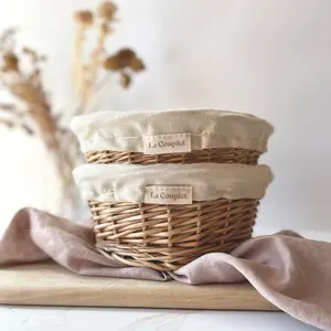 Sourdough Proofing Basket, Wicker Round, 8”, 9”