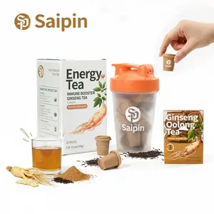 SAIPIN Instant Ginseng Oolong · Daily Energy Drink No Sugar · No Caffeine | 3s Mix, No Brewing Clean, Calm Energy for Everyday Use
