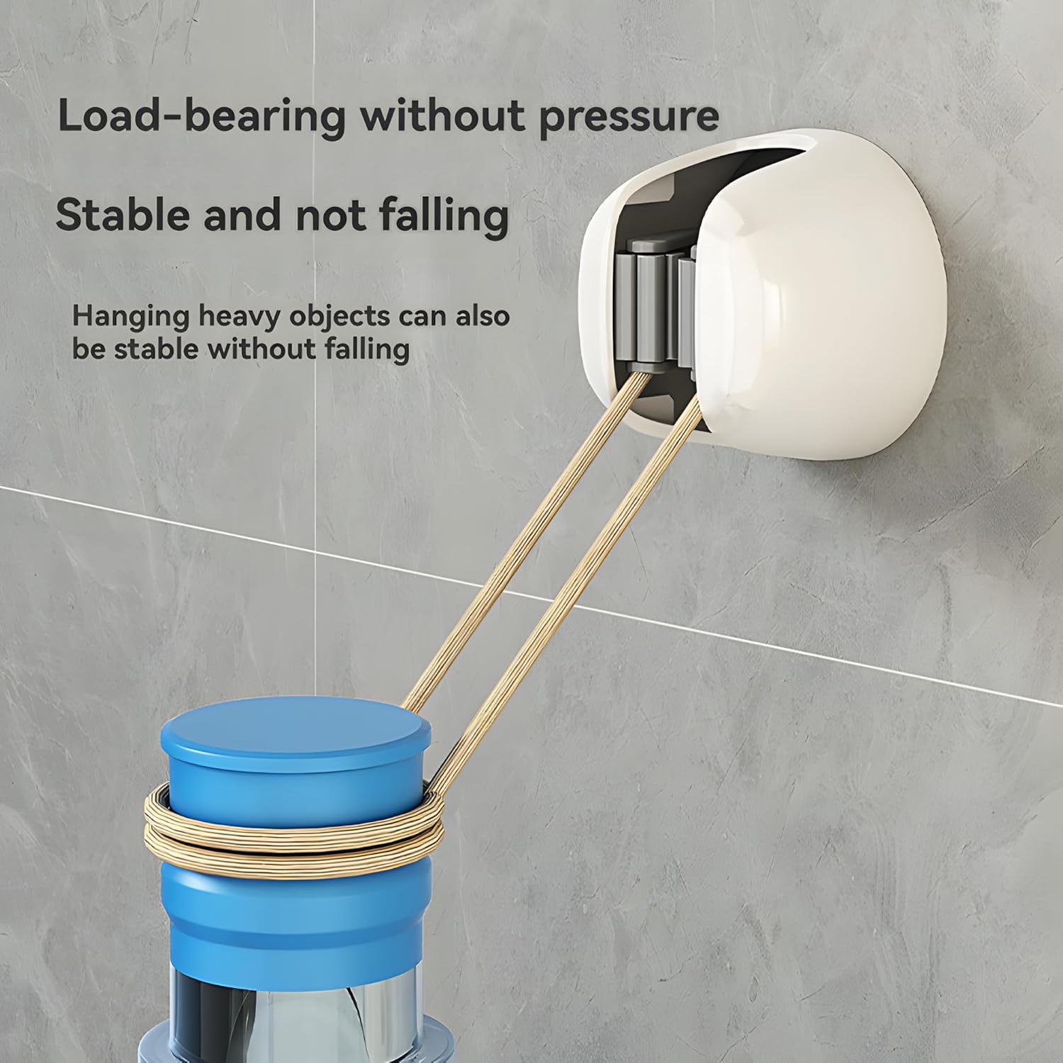 Wall Mount Broom Holder 5 PCS No Punch Broom Organizer Mop Holder Storage for Broom Mop Bathroom Closet Garage Garden Home Organization