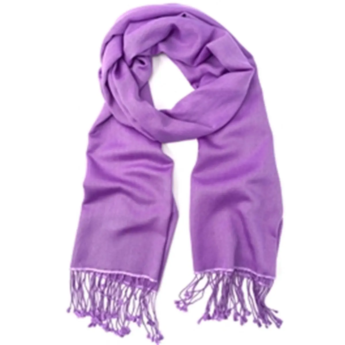 212 MAIN Pashmina Tassel Scarf Wrap Shawl - Lavender, Formal Modesty Fashion Accessory, Lightweight Pashmina Blend, 170x70cm, All-Seasons