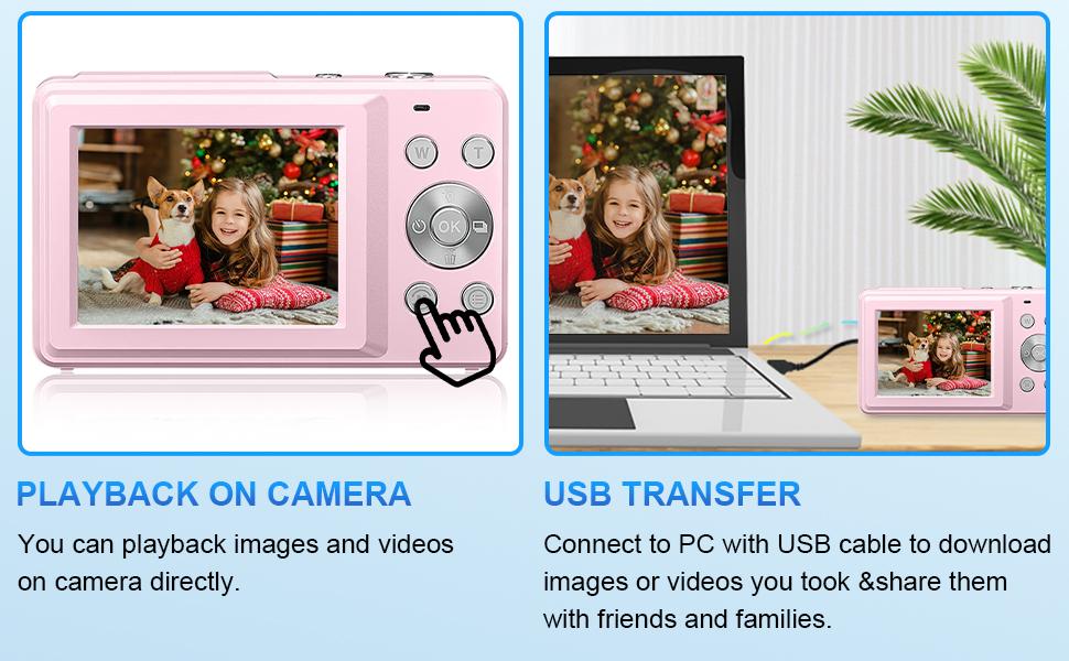 48MP 4K Digital Camera for Photography - 2.88" IPS Screen, 16X Zoom & Macro Mode with Flash | Compact Point and Shoot Camera for Beginners, Teens & Vlogging