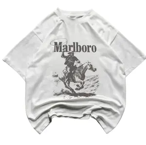 Vintage Marlboro Cowboy T-Shirt, Gifts Shirt, Unisex Vintage Graphic Tees Gothic Grunge Y2k Emo Scene Amity Affliction Style Clothes Men Women Streetwear