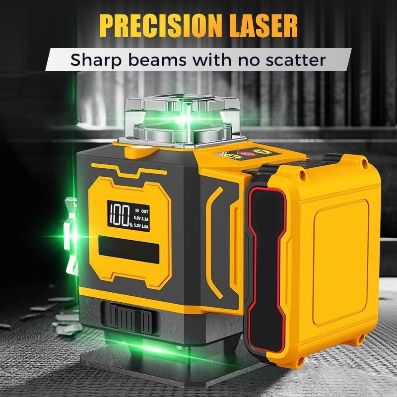 Multi-Function Laser Level with High-Definition Accuracy Green 8-Electrode Probe 116-Electrode Probe 110V US Extended Battery Performance Responsive Touch Control for Indoor Outdoor Use