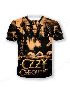 Rock Band T Shirt Ozzy Osbourne 3d Printed Tshirt Men Women Fashion T-shirt Hip Hop Tops Tees Graphic T-shirts Men