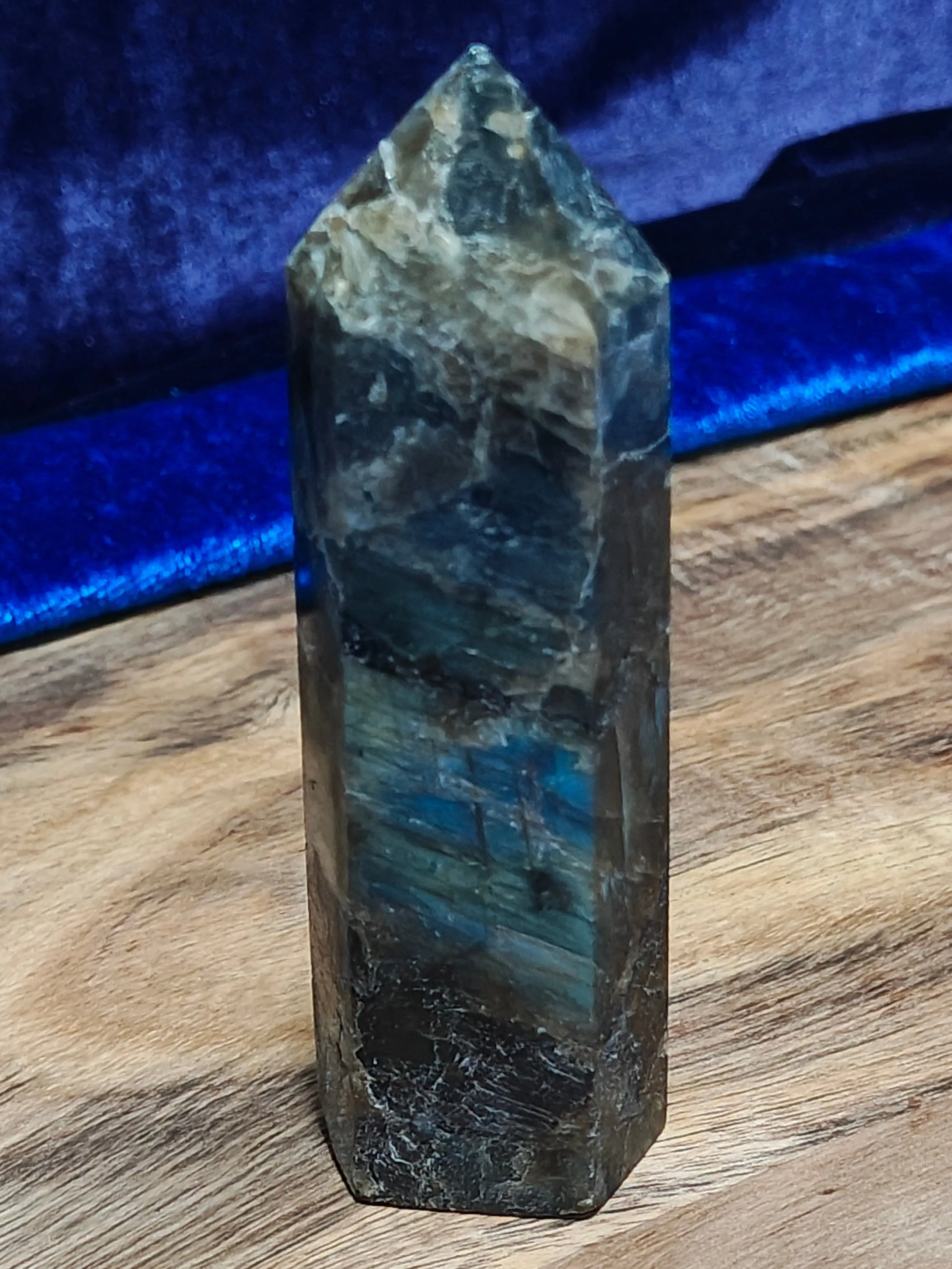 Labradorite Tower, 4 Inch Polished Natural Stone for Spiritual Awareness, Protection & Mystical Work - Crystal for Sagittarius & Aquarius