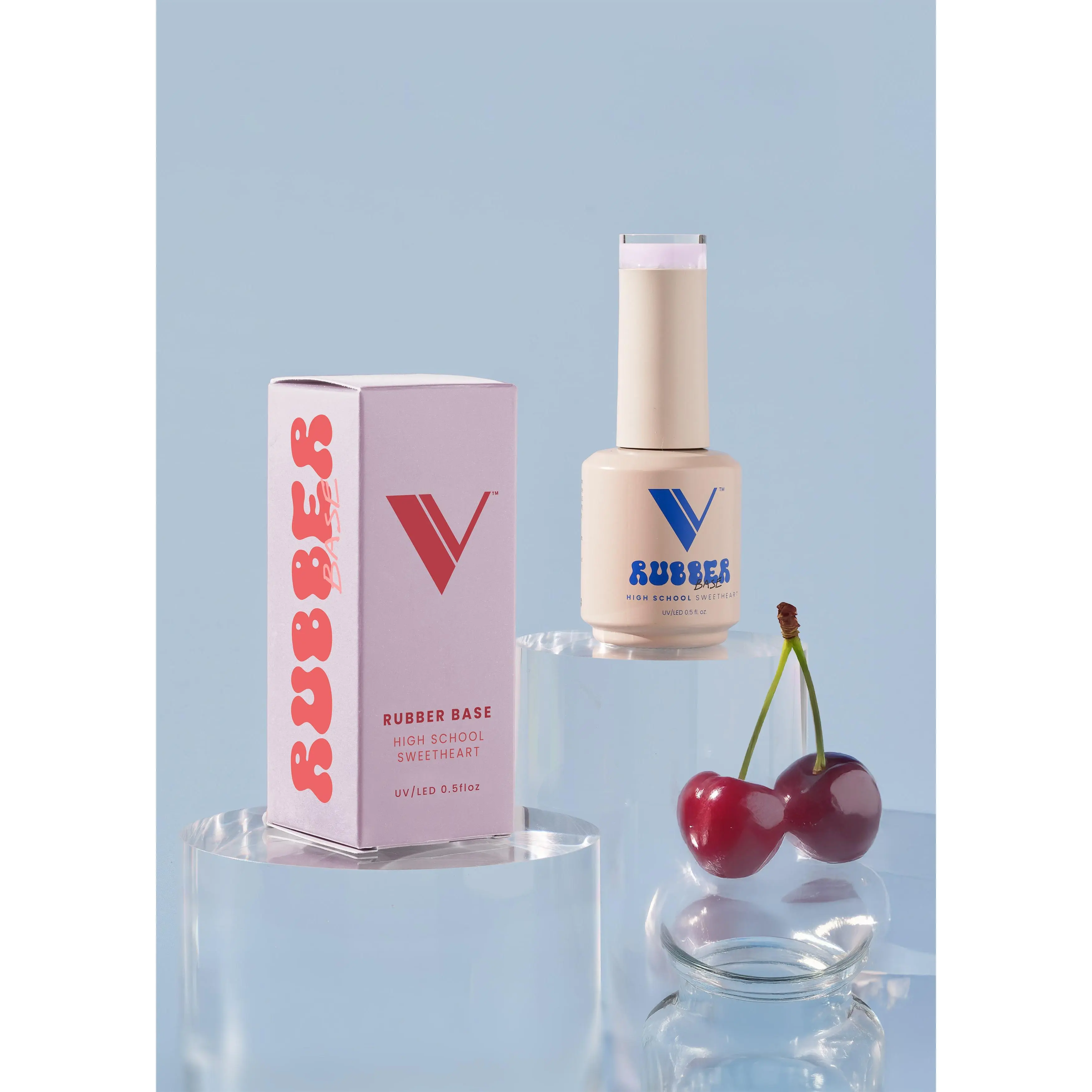 V Beauty Pure Pure Rubber Base High School Sweetheart | Soak Off Gel Nail Polish Self-Leveling Nail Care