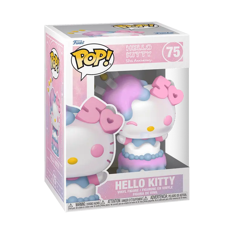 Funko Pop! Sanrio - Hello Kitty in Cake (50th Anniversary) #75 Collectible Pop Vinyl Figure